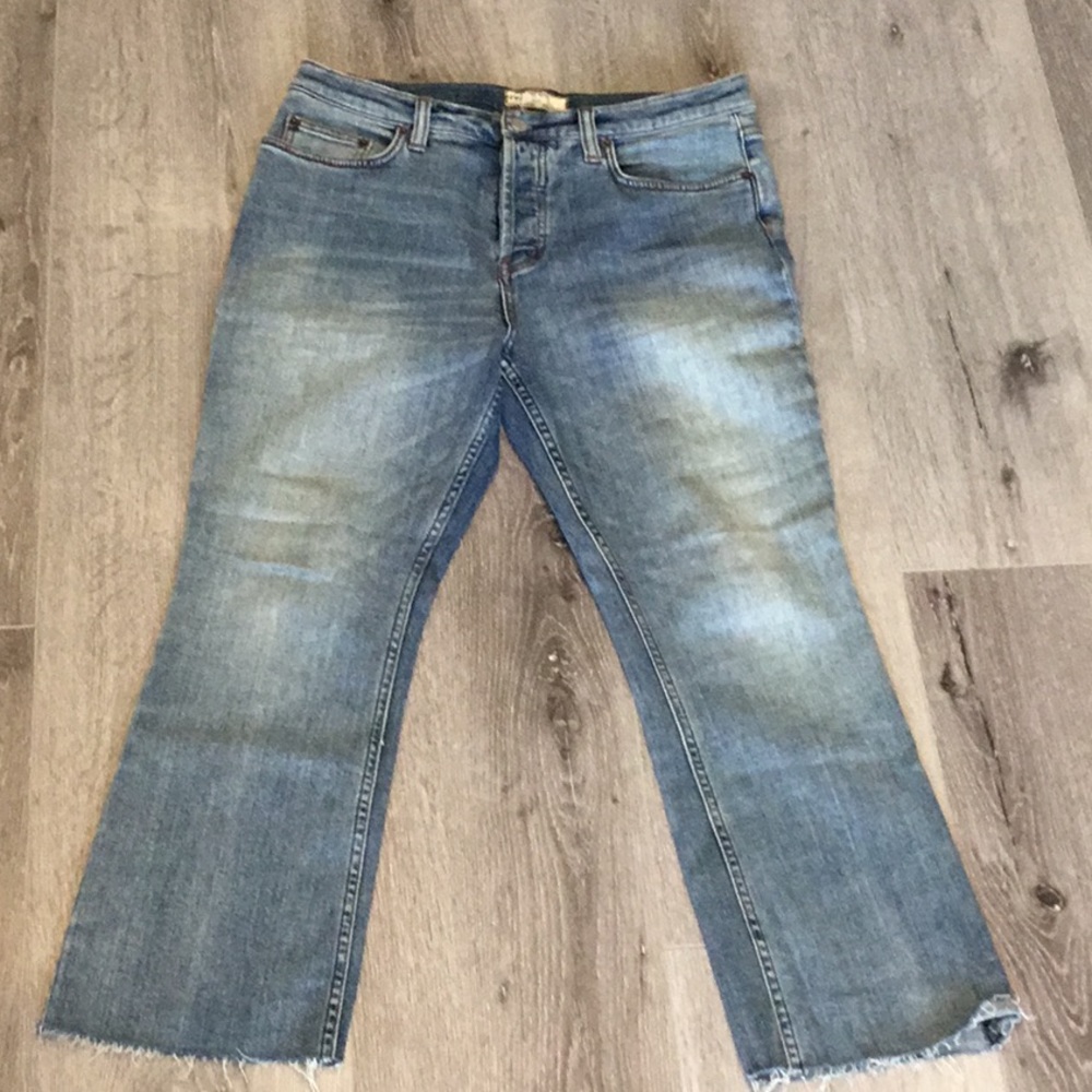FREE PEOPLE BUTTON FLY JEANS